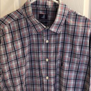 Johnnie-O... classic blue and red button down